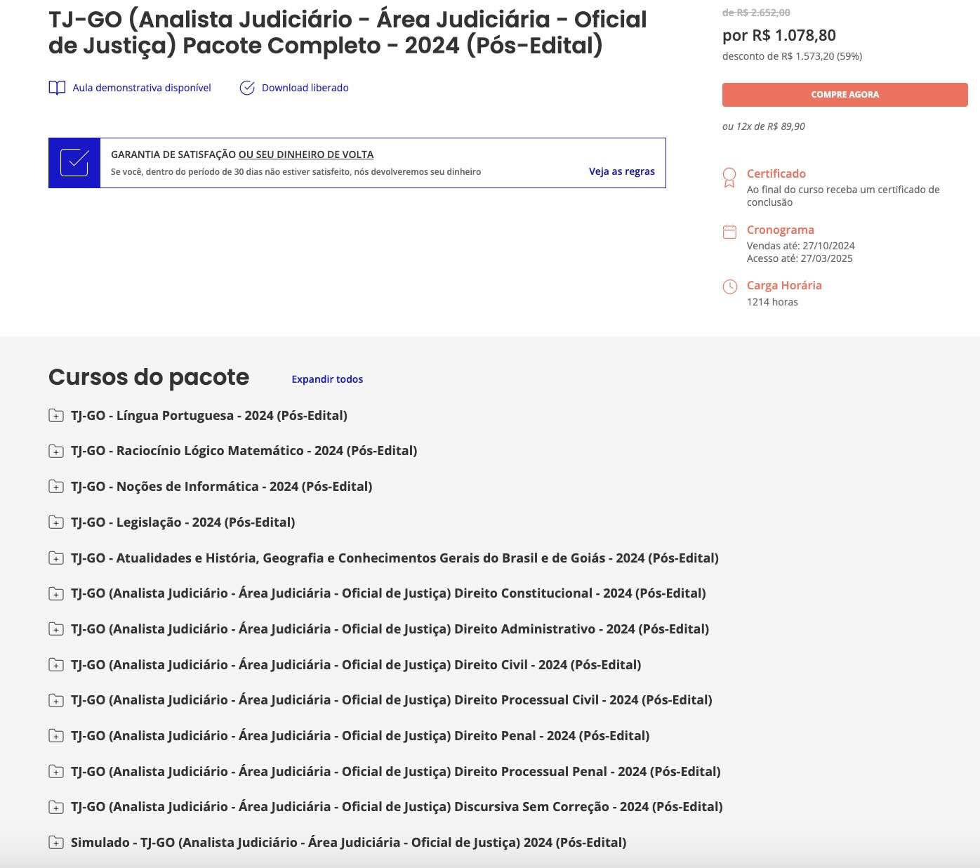 rateio tj go analista judiciario area judiciaria oficial de justica pos edital capa